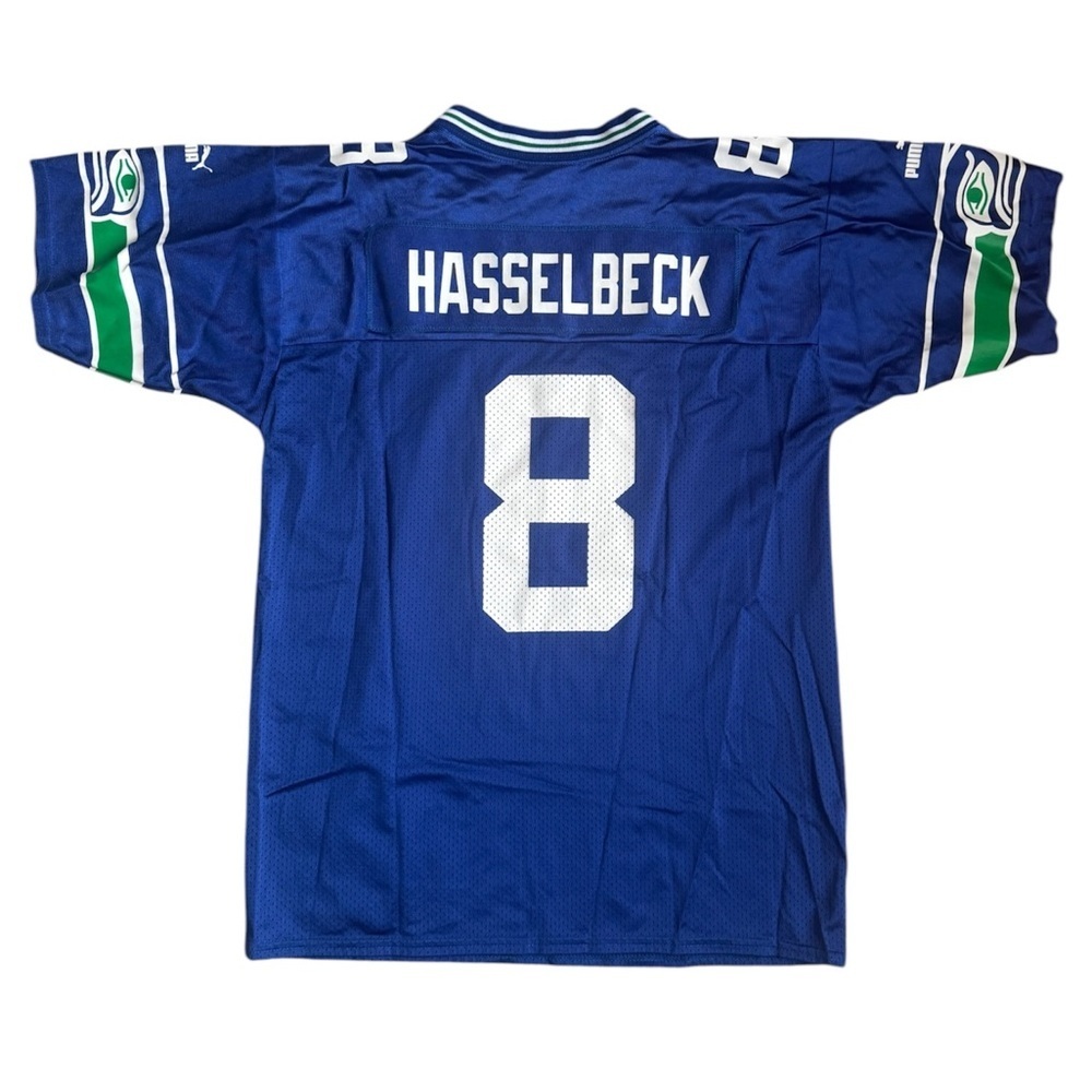 VTG Seattle Seahawks #8 Matt Hasselbeck Rare Puma Youth Jersey Size: L (14-16)